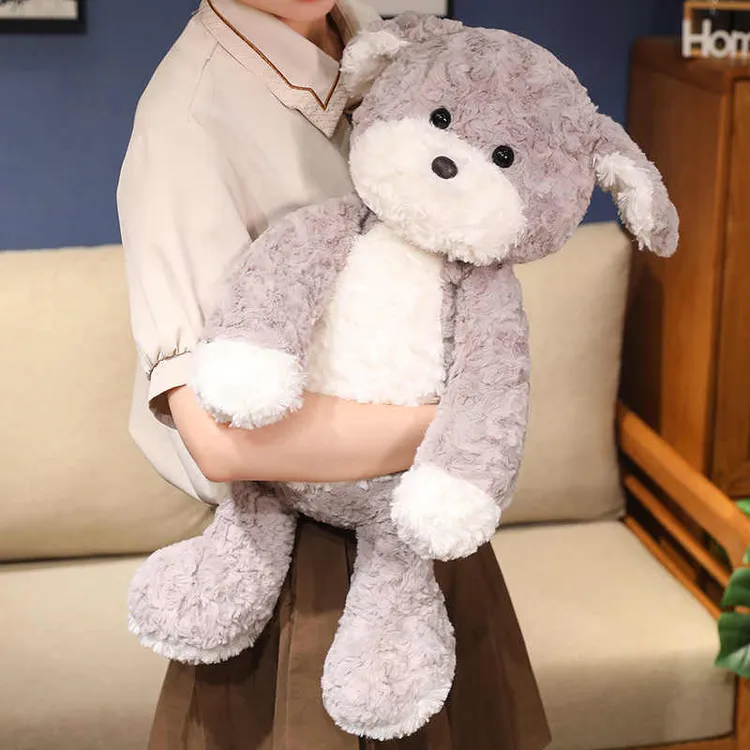 新款创意毛绒玩具小狗公仔可爱简约长腿狗狗玩偶娃娃纪念生日礼物