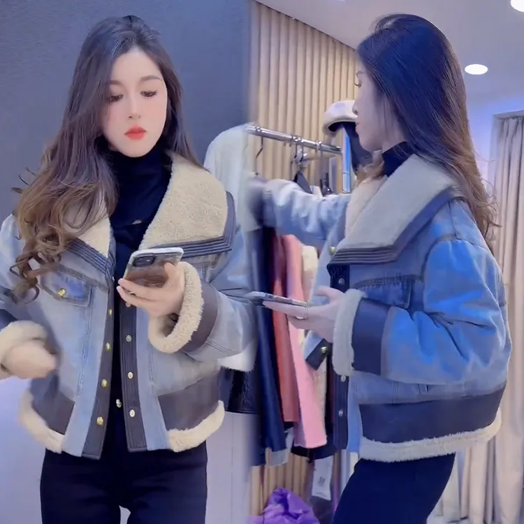 2025秋冬新款时尚显瘦气质网红高档洋气女高级百搭宽松大码外套潮