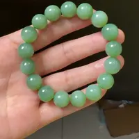 和田玉未镶嵌颈饰粉绿猫眼卡12