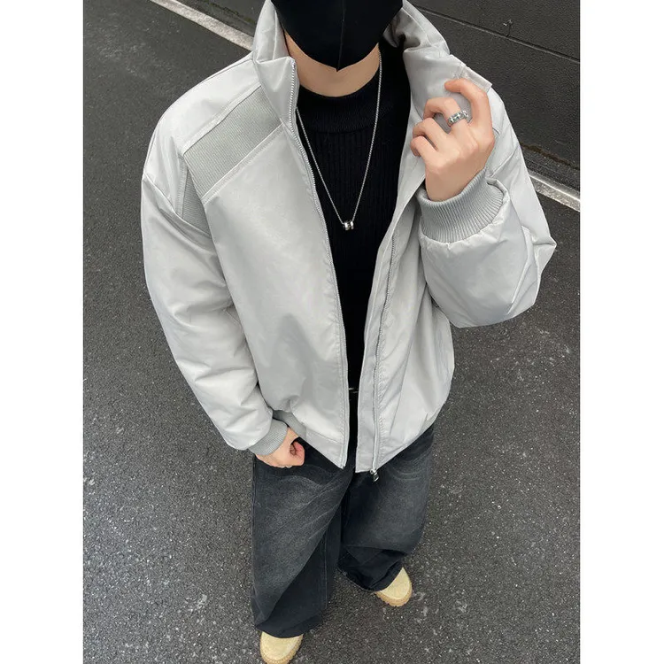 美式潮牌新款棉衣男冬加绒加厚棉服高级痞帅男士夹克冲锋衣外套秋