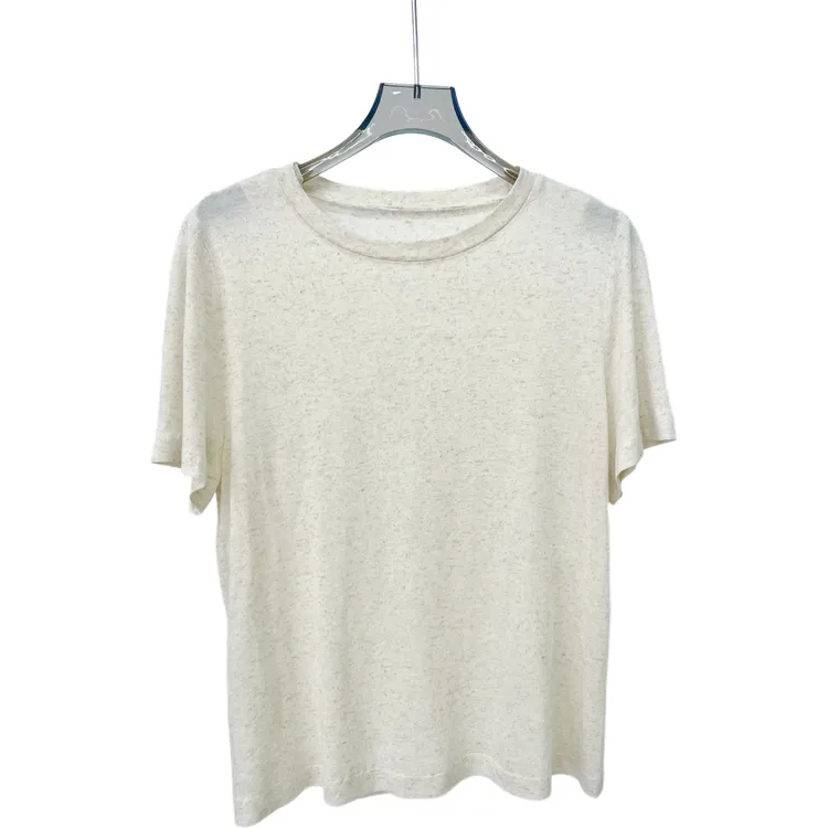 圆领拼接抗皱夏季短袖T恤休闲半袖套头百搭螺纹打底t恤打底半袖