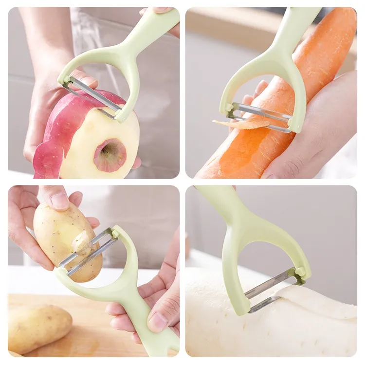 多功能刨刀去皮器削苹果黄瓜刮皮水果挂钩强力粘胶大垃圾袋加厚