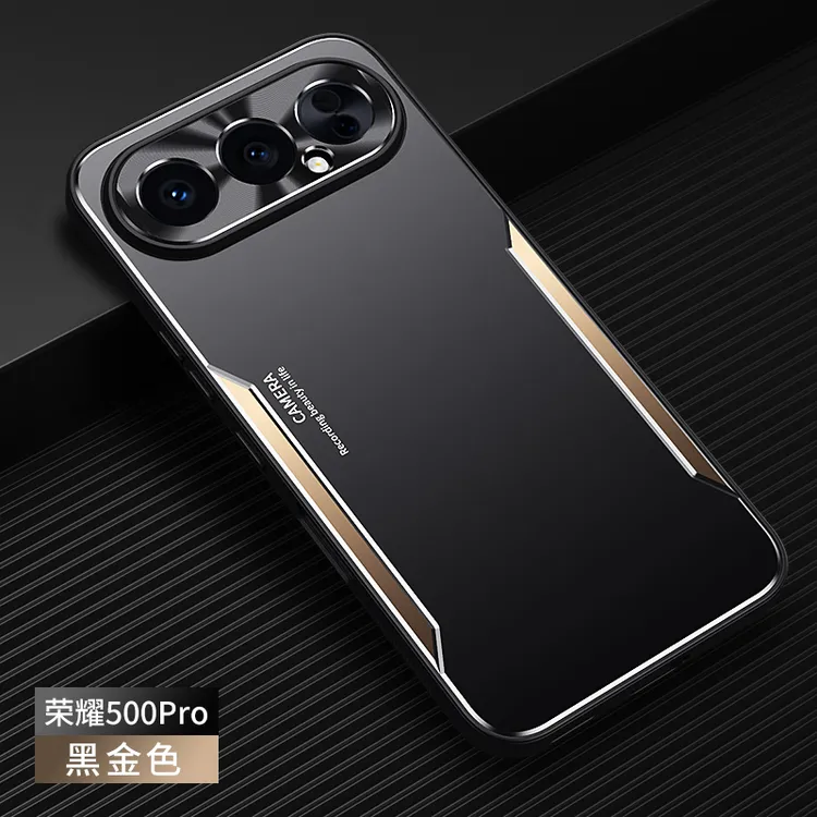 适用荣耀500Pro手机壳荣耀500金属铝合金保护壳防摔磨砂商务壳
