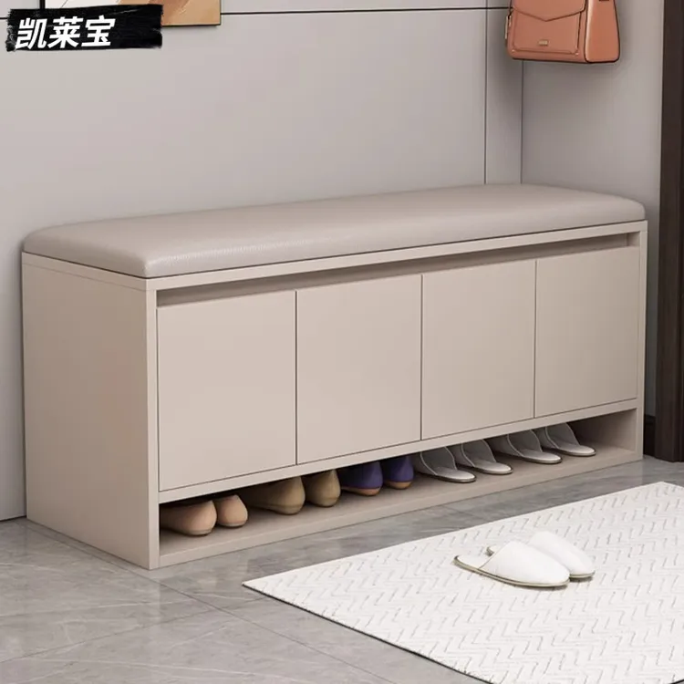 换鞋凳家用门口入户现代简约鞋凳坐凳一体式矮柜防尘收纳小型鞋柜