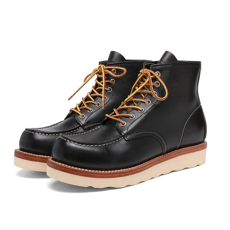 华仔严选美式复古工装鞋阿美咔叽风固特异工艺高配工装靴10875