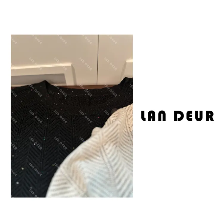 JIUJIU【糖果多巴胺】长袖气质百搭潮流网红时尚休闲圆领夏季针织衫