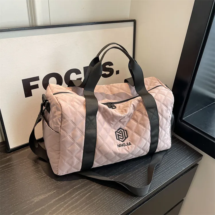 旅行包女手提大容量男防水学生行李包袋短途出门旅游斜挎包健身包