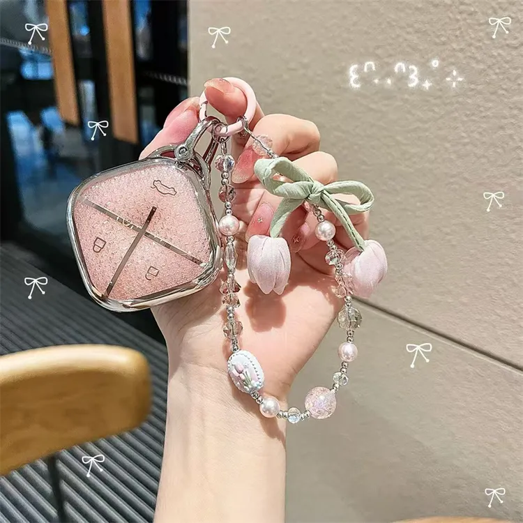 适用于五菱缤果钥匙套缤果plus星光S马卡龙宏光miniev晴空钻石纹