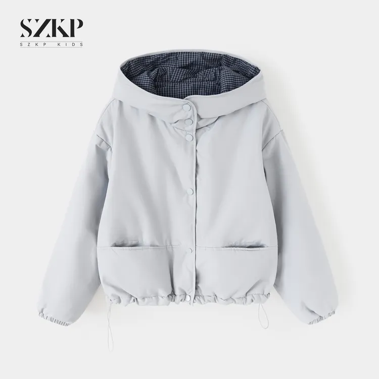 SZKP冬季新款女童保暖上衣中大童休闲时尚儿童加厚外套YNYD556366