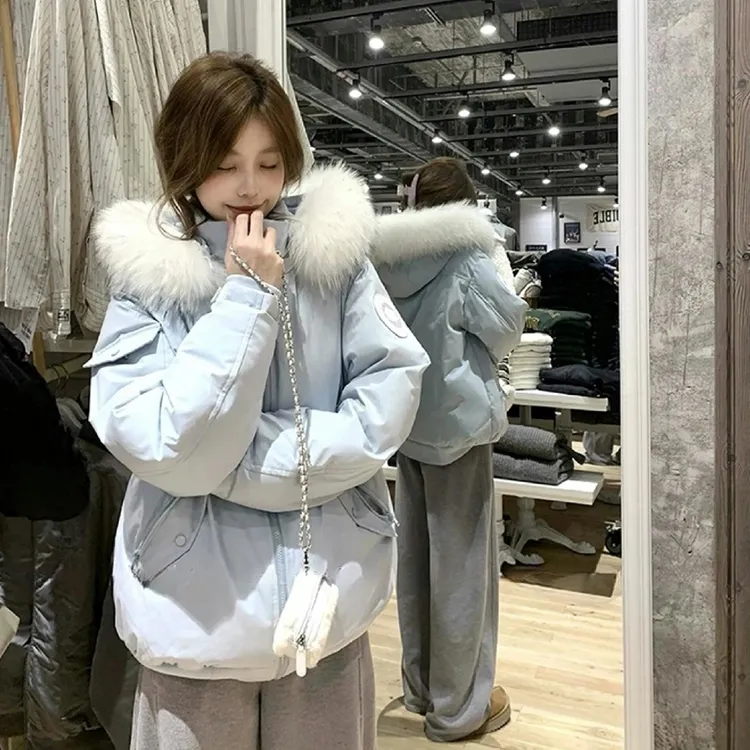 美式复古派克服棉服女2025年冬季新款韩系宽松高级感工装加厚外套