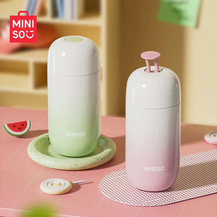 名创优品保温杯316L不锈钢女士高颜值水杯男2025新款小巧便携杯子