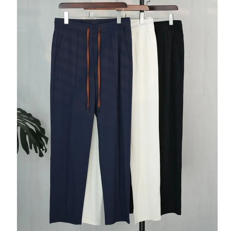 【杰家总裁凉感慢跑裤】骐制男夏季弹力薄款运动直筒速干透气休闲裤