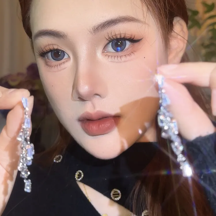 合金耳饰 爆闪麦穗流苏耳钉超仙优雅高级感法式精致时尚轻奢百搭商品图