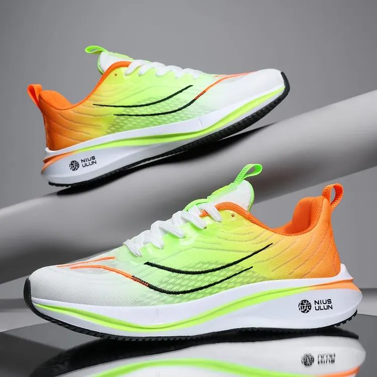 夏季男鞋2025新款男士透气潮流休闲鞋子男款夏天户外运动跑步鞋男