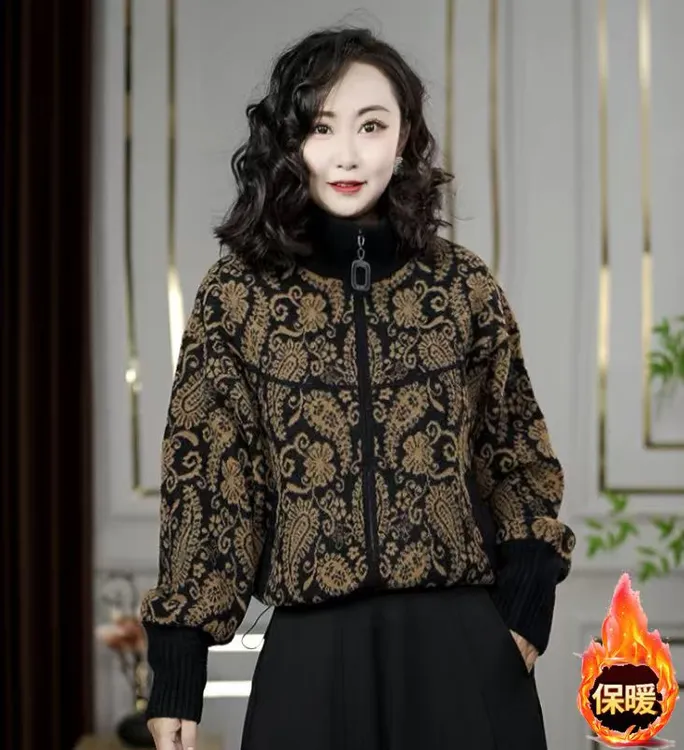 新款冬季时尚洋气保暖舒适显瘦珍珠绒外套