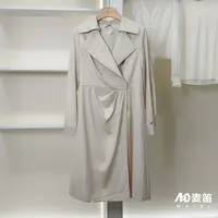 【麦笛·品牌新款】5082681 春季时尚气质长款风衣外套品牌女装