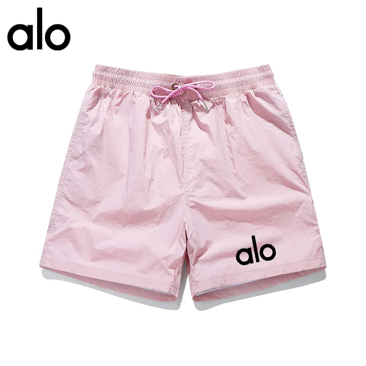 alo一折专区透气短裤冰丝凉感速干运动裤子大码短裤男女跑步裤衩