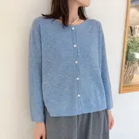 高端定制轻奢针织开衫女秋装新款温婉淑女羊毛衫上衣洋气长袖外套