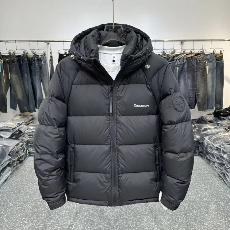 【加厚款】2025新款男士棉衣新款时尚简约棉服面包连帽保暖棉袄外套