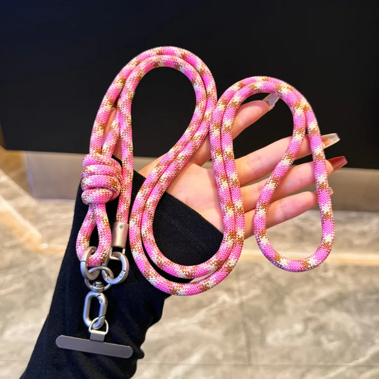 户外高端钛原色手机挂绳斜挎可背加长可调节挂脖结实个性防盗挂链