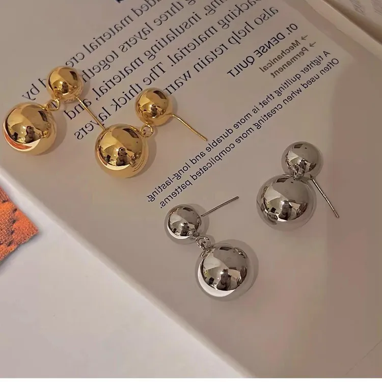 铜合金锆石耳饰 轻奢高级感小众水滴耳环 设计感气质耳饰ins个性