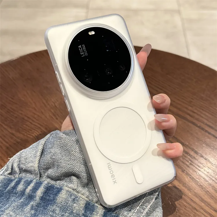 适用小米15Ultra手机壳新爆款肤感简约磁吸苹果iphone手机壳vivo