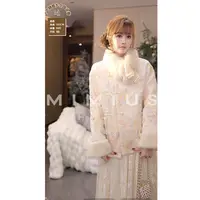 【mimius】U可溯源三星安心羽绒新中式重工绣花亮丝外套 汉服G12133
