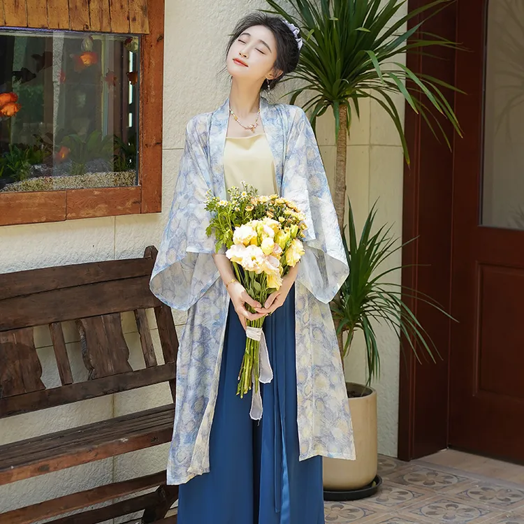 汉庭记[星空]原创汉服女宋制长干寺改良宋裤日常通勤汉元素夏