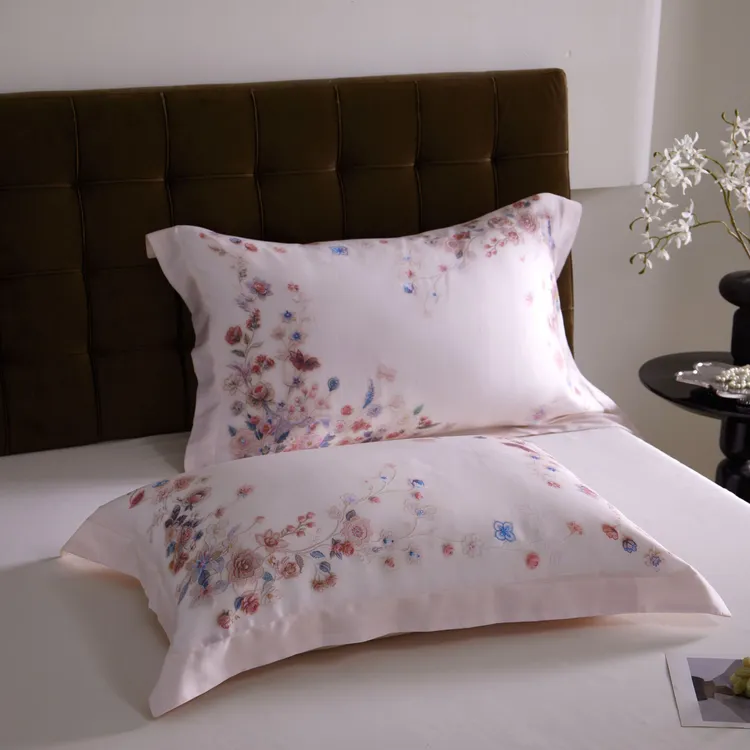 48x74cm天丝枕套舒适亲肤加厚天丝棉枕套一对装