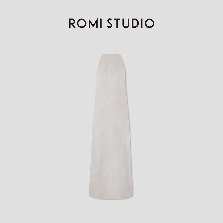 ROMI STUDIO法国进口雨露麻 | 100%亚麻后开叉连衣裙 RWCSLT2983