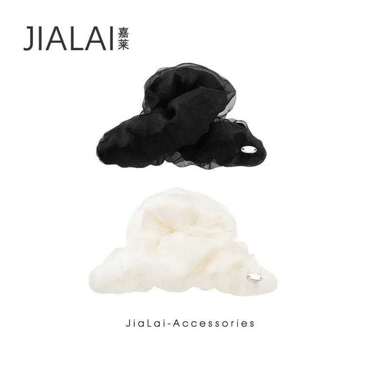 【双色流光】轻奢云朵褶皱大号抓夹气质网红发夹女时尚百搭发卡新夹