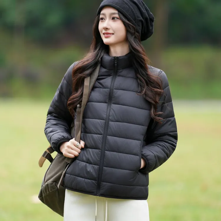 米蓝家名殿！冬季显瘦小立领热绒服棉服女8683