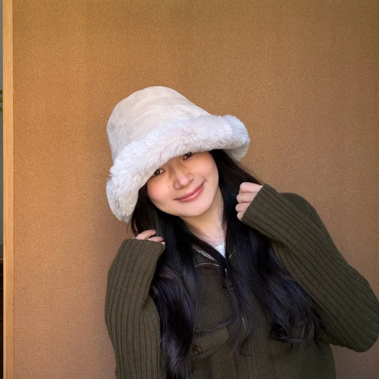 帽子婷好【加绒保暖】头围53~58cm特点：加厚保暖盆帽防风毛茸茸帽子