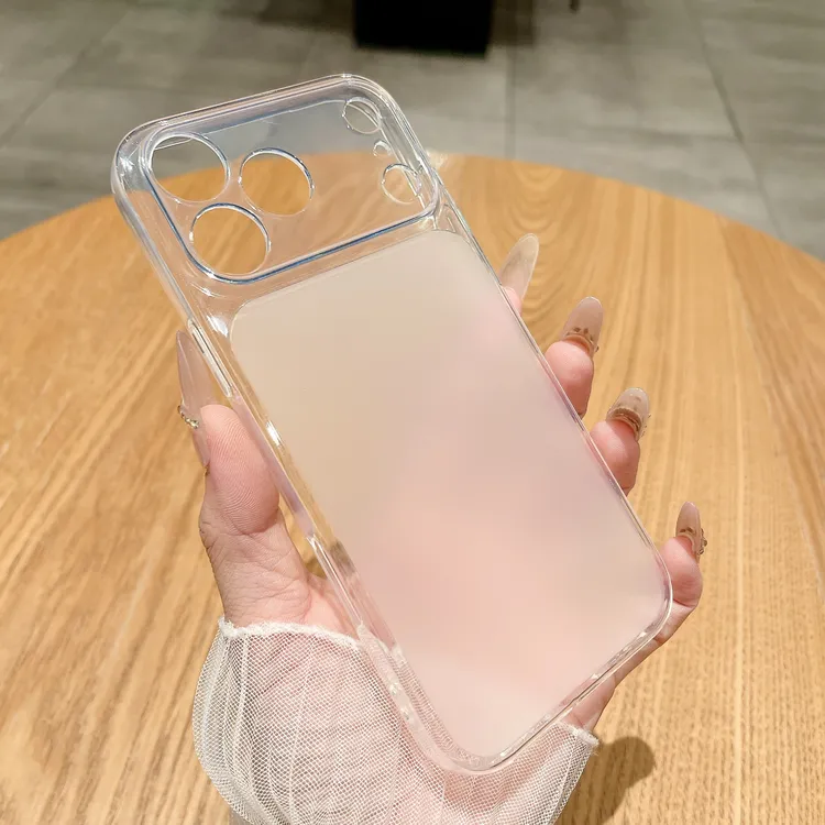 视窗秒变适用苹果16promax手机壳全包防摔磨砂透明17/15pro软新款