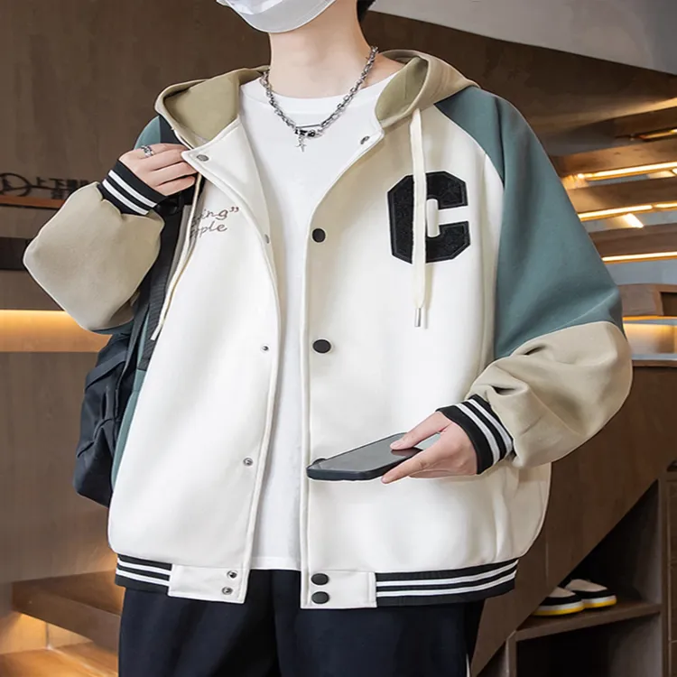 仓石一树春秋季新款外套男孩初高中学生帅气棒球服夹克青少年男装