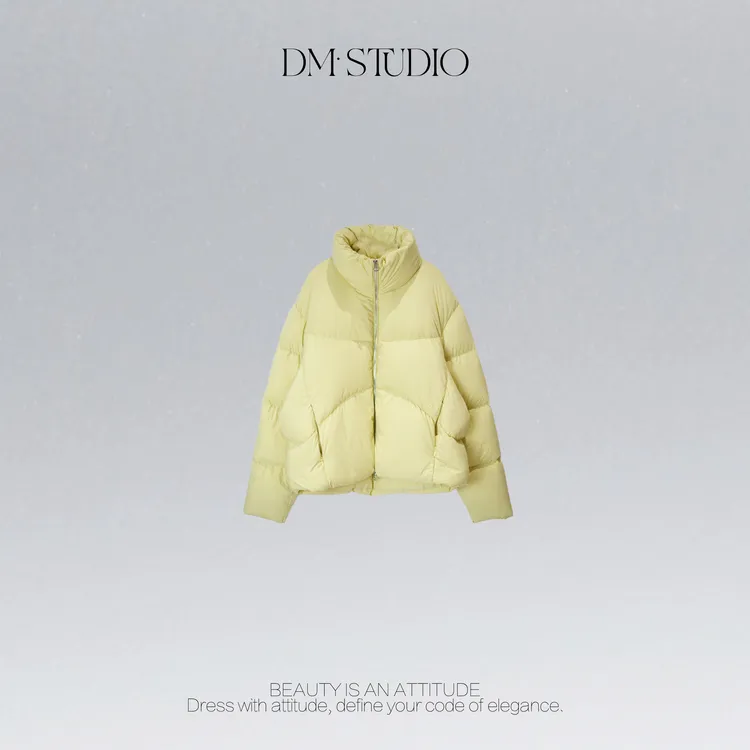 DEDM•STUDIO/冬季气质高级感拉链90新国标白鹅绒服2510YRF/D7377