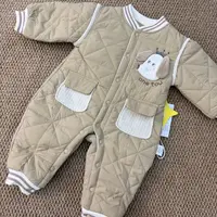 男宝加棉外出服卡其小狗款