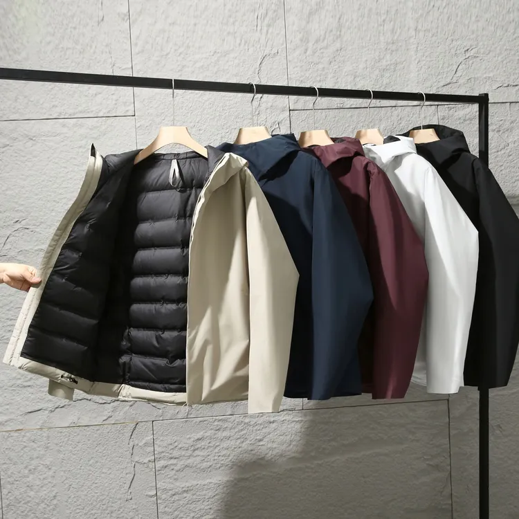 冬季穿搭！抗寒保暖！白鸭绒商务通勤聚暖锁温男士羽绒服 25078