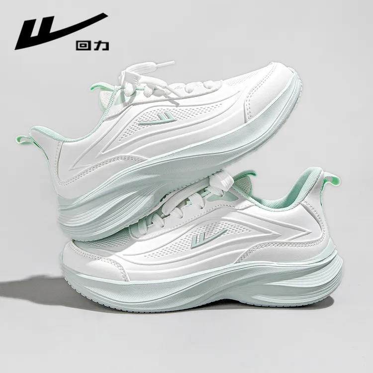 Warrior/回力运动鞋女鞋透气超火皮面爆款潮流跑步百搭时尚鞋子女