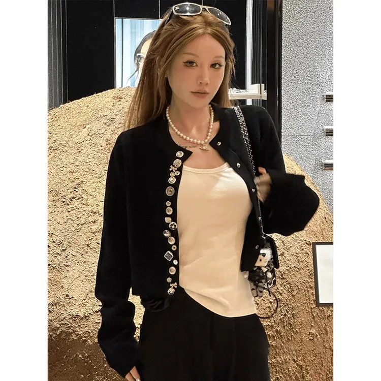 法式千金小香风针织开衫外套女秋季新款高级感气质名媛短款上衣潮