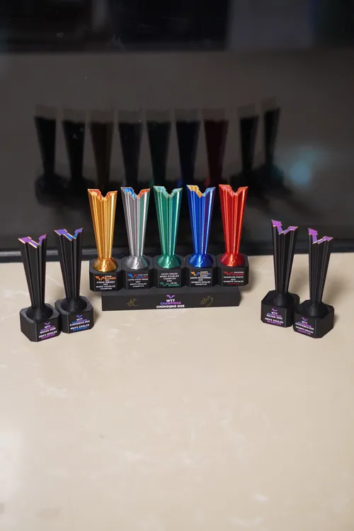 定制3D打印 WTT大满贯奖杯球馆/友谊赛奖杯定制25年新款奖杯定制