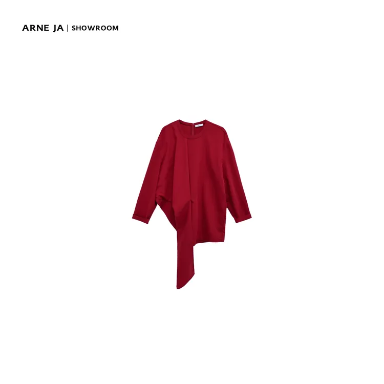 ARNE JA｜“重构空间”不规则堆褶设计感绑带上衣D3S1113S