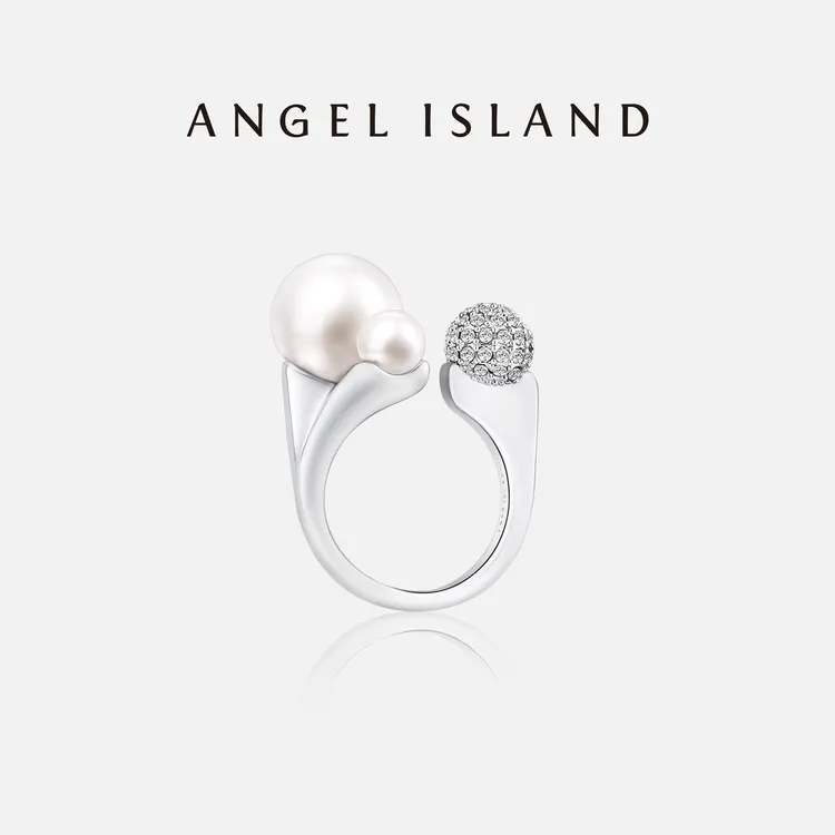 ANGEL ISLAND/天使岛屿 铜合金合成锆石戒指 郭碧婷同款Diana戒指