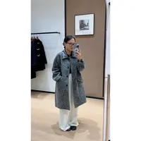 YM 654 时尚休闲女士羊绒中长款翻领秋冬双面羊毛大衣