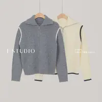 法儿家韩国限定【新品】【慵懒限定】FS508S076半高拉毛衣