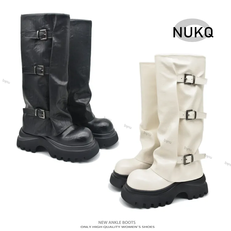 维秘【NUKQ】  高跟厚底 时尚百搭厚底靴