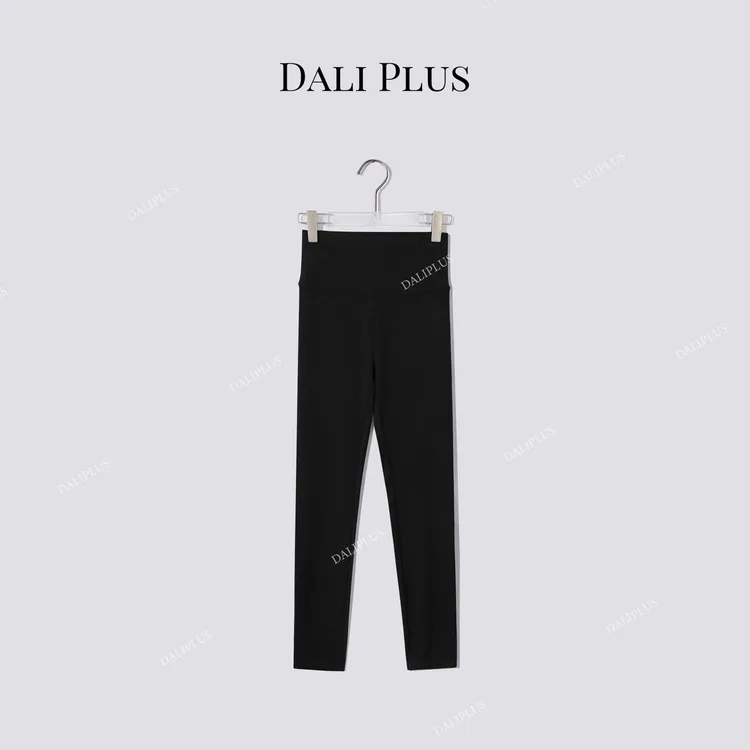 DALI PLUS“山羊绒打底裤”高腰弹力松紧腰瑜伽裤-D5MM3039