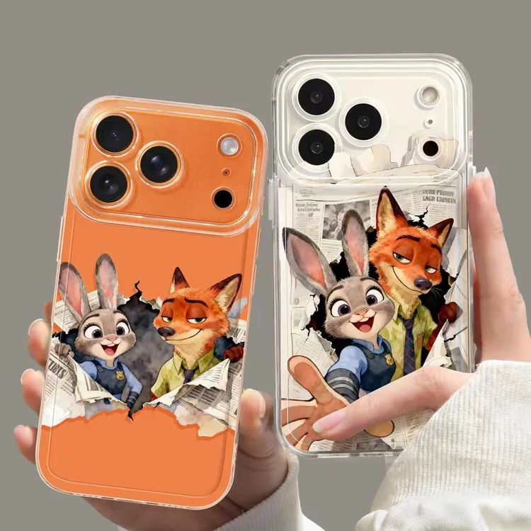 疯狂动物城朱迪尼克适用iphone17Promax手机壳华为P70vivo小米15