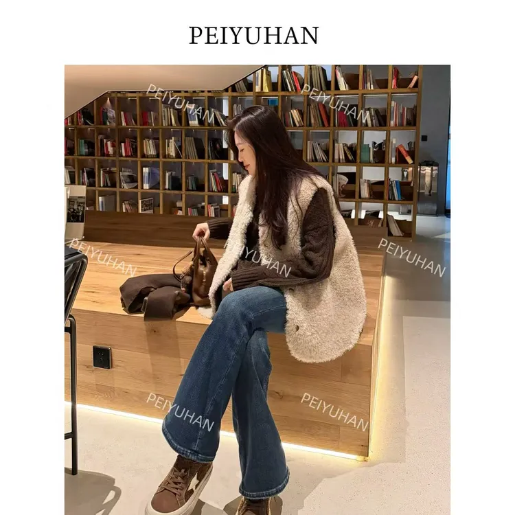 PEIERNA佩佩PF 【羊毛马甲】100羊毛马夹  Y11664  6106247时尚轻奢