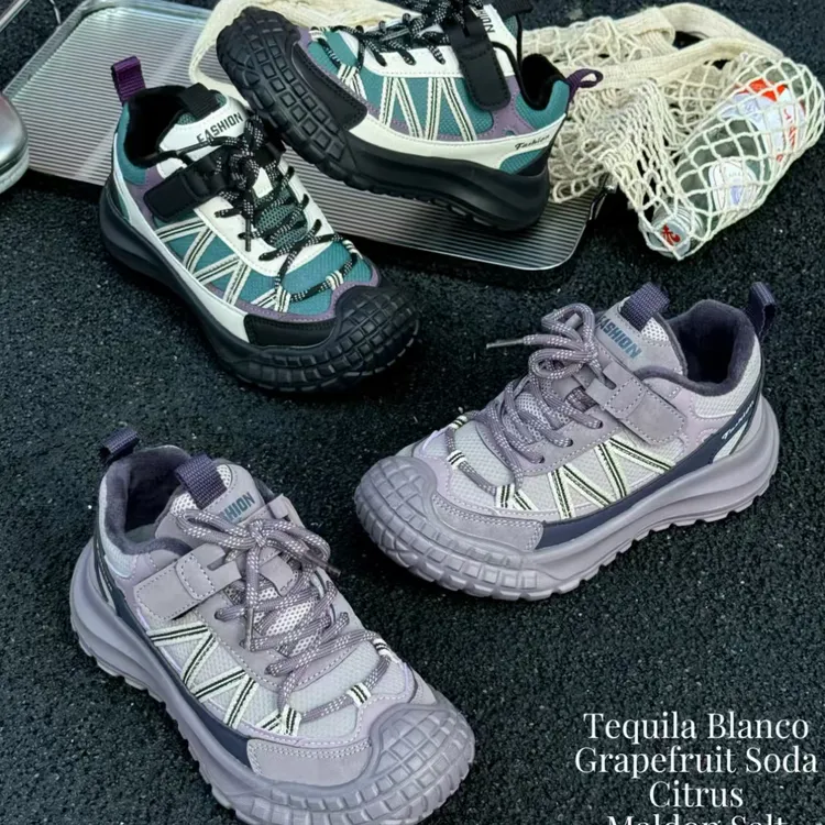 男童加绒运动鞋春秋透气防滑软底复古老爹鞋跑步休闲鞋